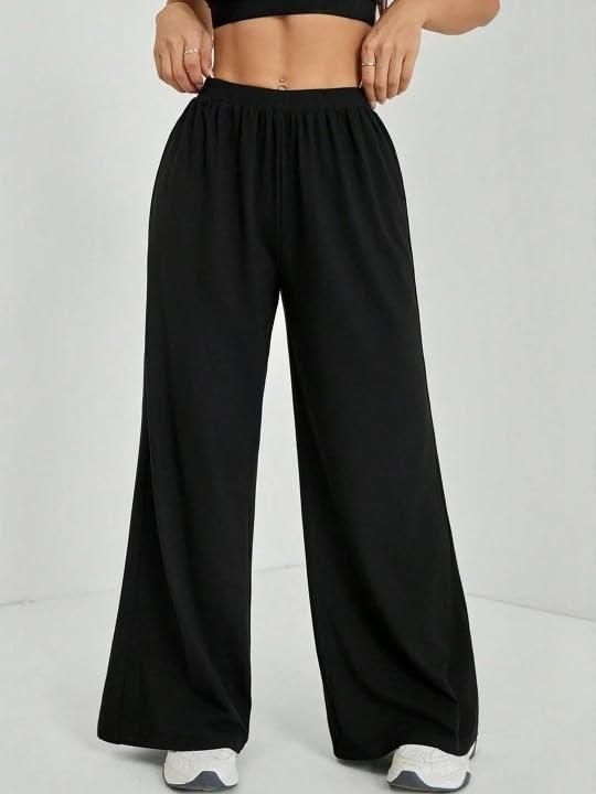 Women's Black Straight Fit Pants
