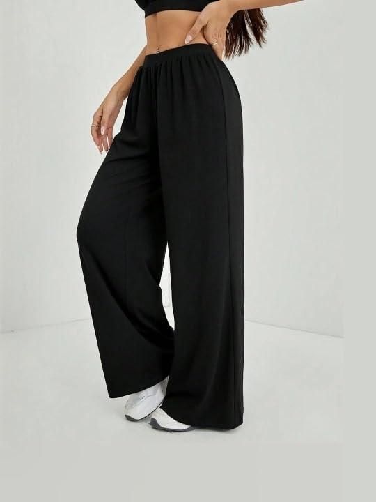 Women's Black Straight Fit Pants